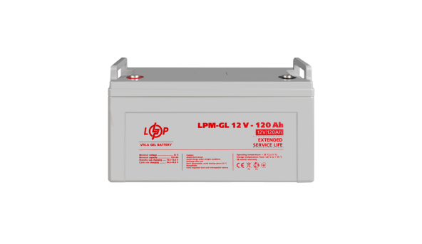 Аккумулятор гелевый LPM-GL 12V - 120 Ah - 580294