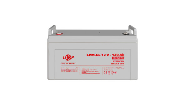 Аккумулятор гелевый LPM-GL 12V - 120 Ah - 580294