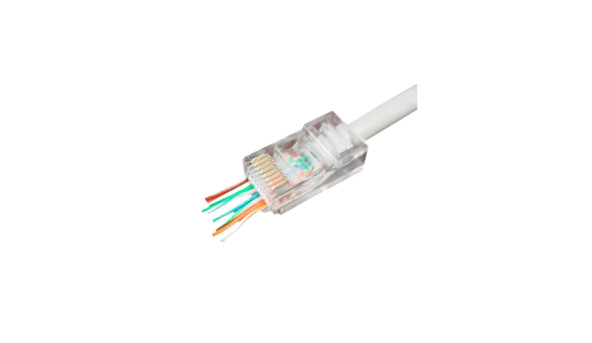 Коннектор сквозной RJ45 Cat.5E (100 шт)