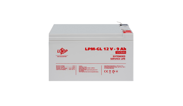 Акумулятор гелевий LPM-GL 12V - 9 Ah - 580316