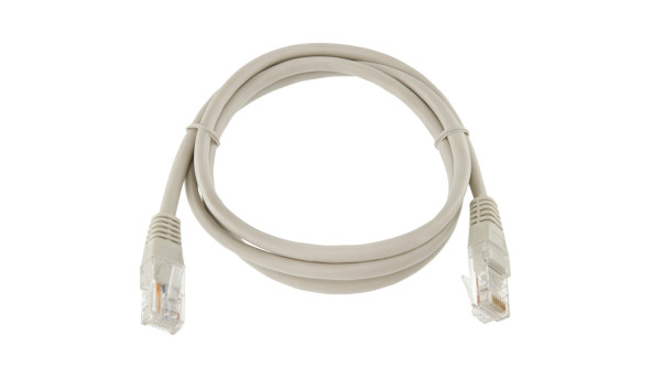 Патч-корд литий UTP RJ45 кат. 5Е 2 м (серый) - 580382
