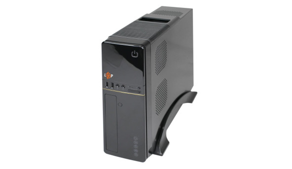 Корпус LP S607 BK 400W Slim 2хUSB 2.0 - 580459