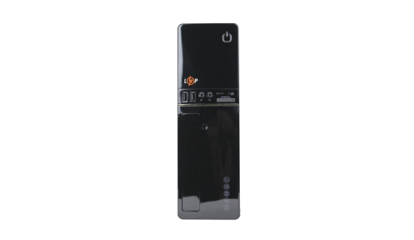Корпус LP S607 BK 400W Slim 2хUSB 2.0 - 580459