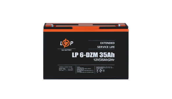 Тяговый свинцово-кислотный AGM аккумулятор LP 6-DZM-35 Ah - 580519