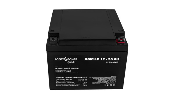 Акумулятор AGM LP 12V - 26 Ah Silver - 580523