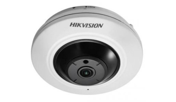 5Мп Fisheye IP видеокамера Hikvision с функциями IVS и детектором лиц DS-2CD2955FWD-I (1.05 мм)