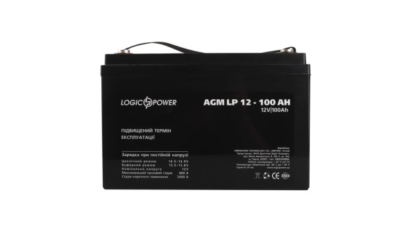 Аккумулятор AGM LP 12V - 100 Ah Silver - 580661