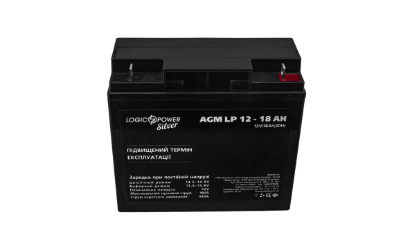 Акумулятор AGM LP 12V - 18 Ah Silver - 580693