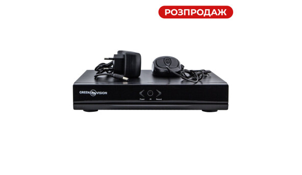 IP видеорегистратор 9-канальный 8MP NVR GreenVision GV-N-S012/09 (Lite) - 580712