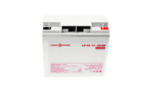 Акумулятор гелевий LP-GL 12V - 20 Ah Silver - 580714