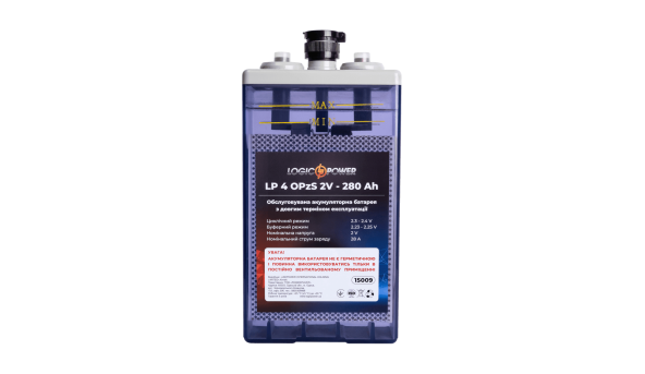 Комплект резервного живлення для підприємств LP (LogicPower) ДБЖ + OPzS батарея (UPS W800 + АКБ OPzS 3860W)