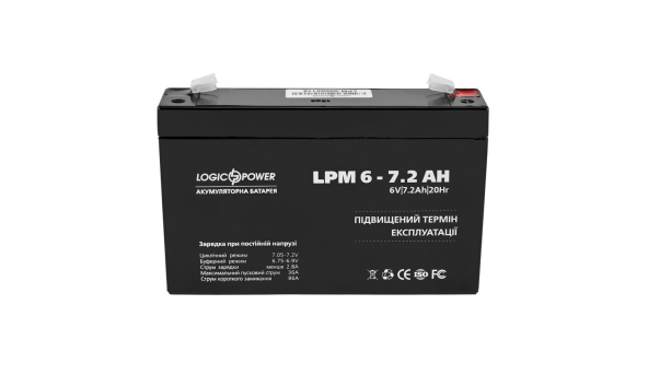 Аккумулятор AGM LP 6V - 7.2 Ah Silver