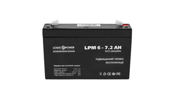 Акумулятор AGM LP 6V - 7.2 Ah Silver - 580791