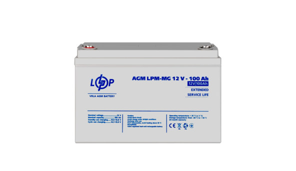 Акумулятор мультигелевий LPM-MG 12V - 100 Ah - 581000