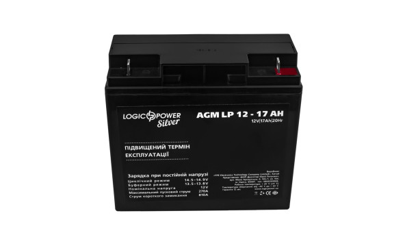 Акумулятор AGM LP 12V - 17 Ah Silver - 581021