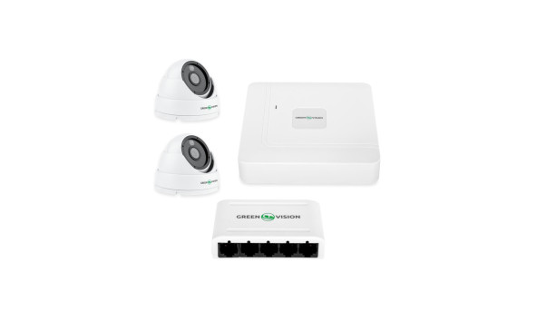Комплект відеоспостереження на 2 камери GV-IP-K-W67/02 4MP (Lite)