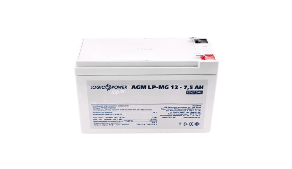 Аккумулятор мультигелевый LP-MG 12V - 7.5 Ah Silver - 581158