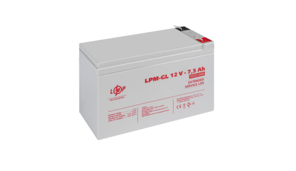 Акумулятор гелевий LPM-GL 12V - 7.5 Ah - 581179