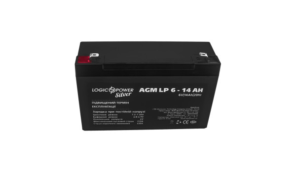 Аккумулятор AGM LP 6V - 14 Ah Silver - 581181