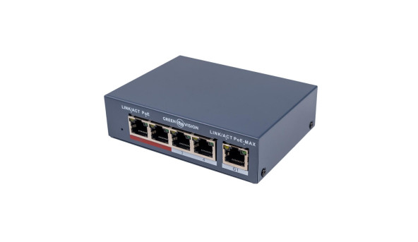 Коммутатор сетевой POE GV-017-AI-4+1P