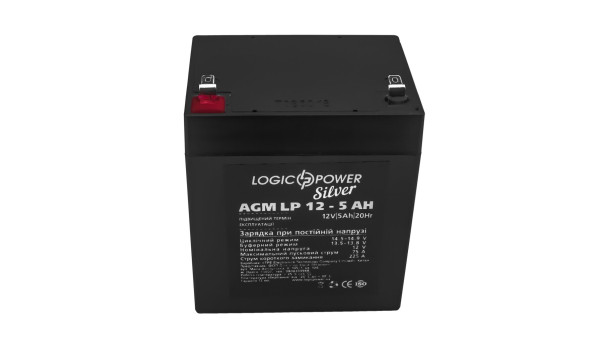 Акумулятор AGM LP 12V - 5 Ah Silver - 581209