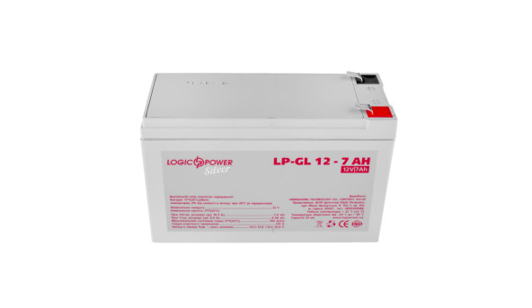 Акумулятор гелевий LP-GL 12V - 7 Ah Silver - 581219