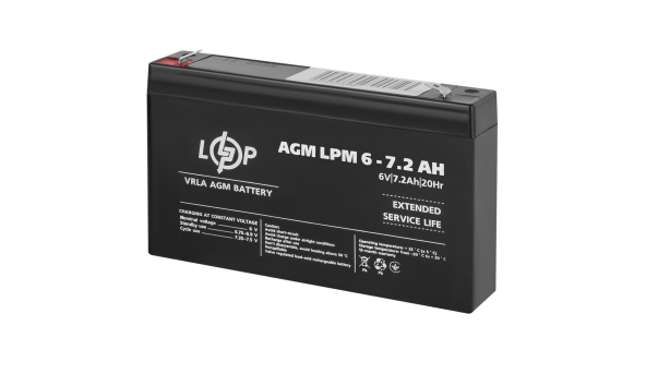 Акумулятор AGM LPM 6V - 7.2 Ah