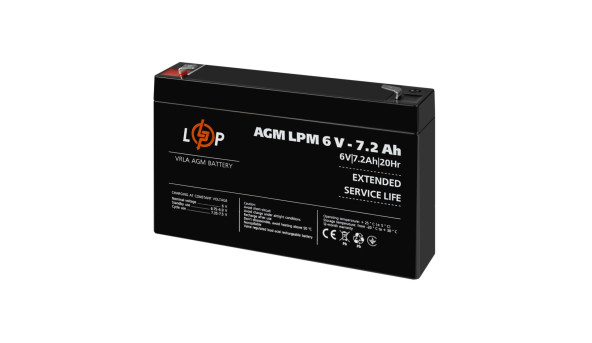 Аккумулятор AGM LPM 6V - 7.2 Ah - 581244