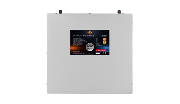 Аккумулятор LP LiFePO4 48V (51,2V) - 202 Ah (10342Wh) (BMS 200A) металл - 581263