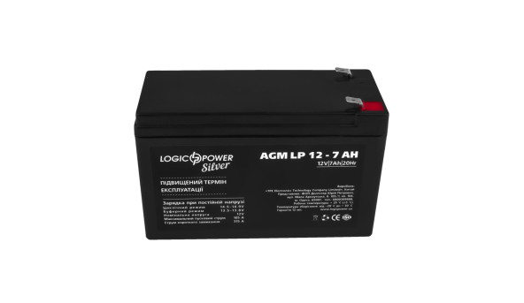 Акумулятор AGM LP 12V - 7 Ah Silver - 581272