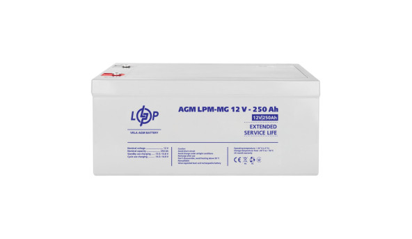 Акумулятор мультигелевий LPM-MG 12V - 250 Ah - 581279