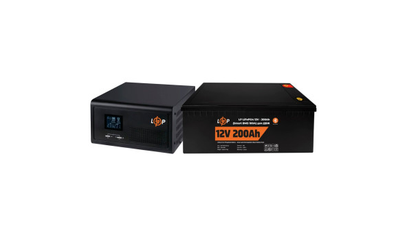 Комплект резервного живлення LP (LogicPower) ДБЖ + літієва (LiFePO4) батарея (UPS 1000VA + АКБ LiFePO4 2560W)