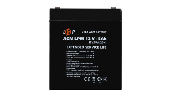 Аккумулятор AGM LPM 12V - 5 Ah - 581308