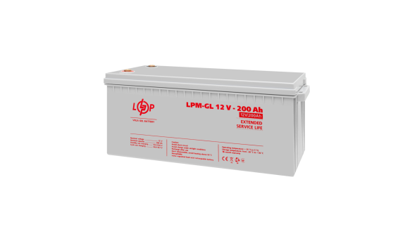 Акумулятор гелевий LPM-GL 12V - 200 Ah - 581377