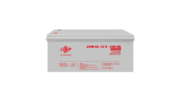 Акумулятор гелевий LPM-GL 12V - 200 Ah - 581377