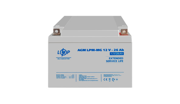Акумулятор мультигелевий LPM-MG 12V - 26 Ah - 581466