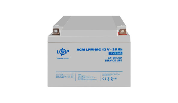 Акумулятор мультигелевий LPM-MG 12V - 26 Ah - 581466
