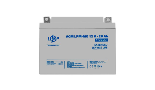 Аккумулятор мультигелевый LPM-MG 12V - 26 Ah