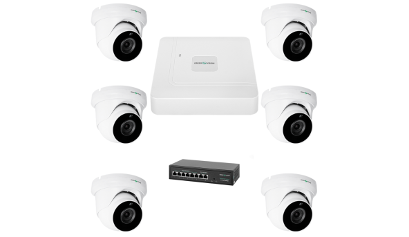 Комплект видеонаблюдения на 6 камер GV-IP-K-W76/06 5MP
