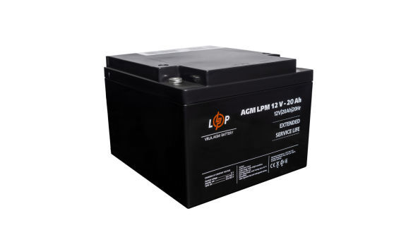 Аккумулятор AGM LPM 12V - 20 Ah под болт М5 - 581570