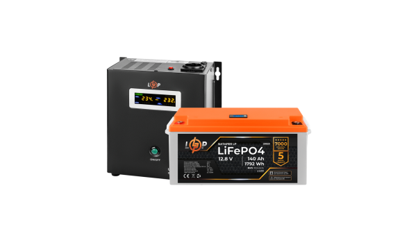 Комплект резервного живлення LP (LogicPower) ДБЖ + літієва (LiFePO4) батарея (UPS W800+ АКБ LiFePO4 1792W)