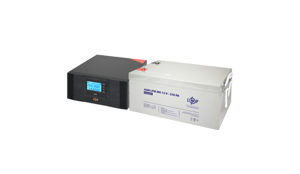 Комплект резервного питания LP (LogicPower) ИБП + мультигелевая батарея (UPS B1500 + АКБ MG 3000Wh)