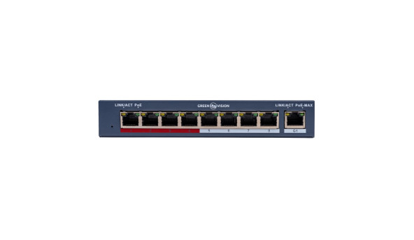 Комутатор мережевий POE GV-018-AI-8+1PG - 581871