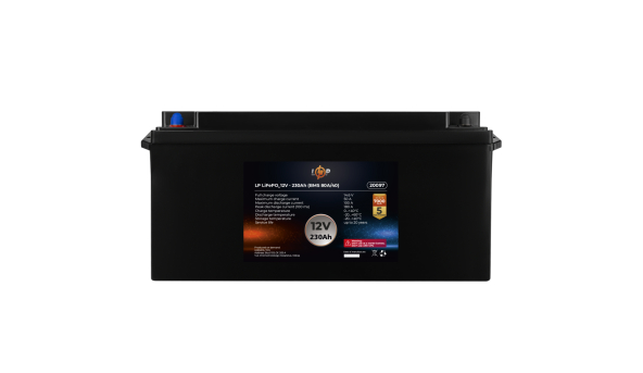 Аккумулятор LP LiFePO4 12V (12,8V) - 230 Ah (2944Wh) (BMS 100A/50A) пластик - 581916