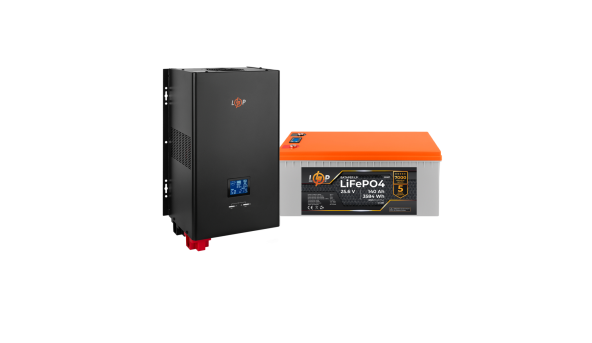 Комплект резервного живлення LP (LogicPower) ДБЖ + літієва (LiFePO4) батарея (UPS W3600+ АКБ LiFePO4 3584W)