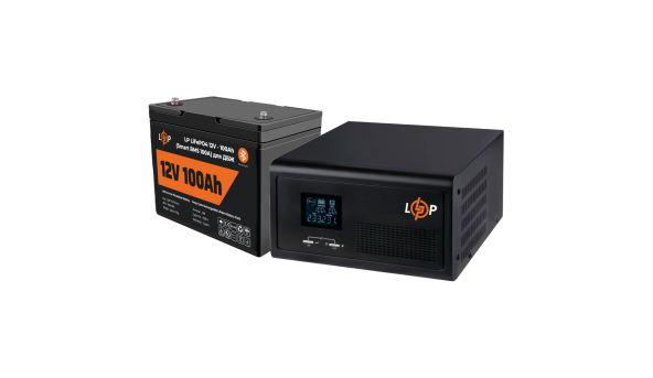 Комплект резервного живлення для котла LP (LogicPower) ДБЖ + літієва (LiFePO4) батарея (UPS 430VA + АКБ LiFePO4 1280W)