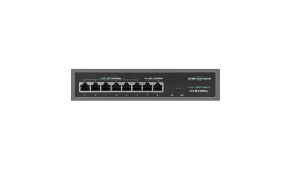 Комутатор мережевий GV-014-D-06+2P POE - 582056