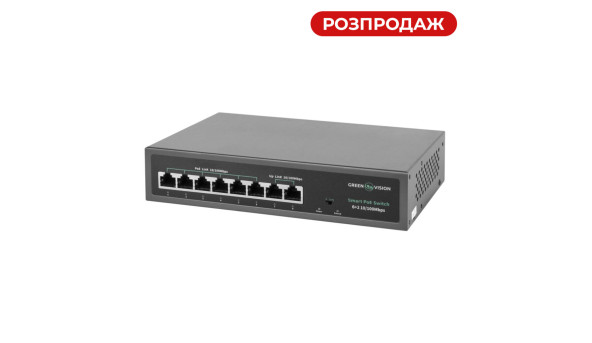 Комутатор мережевий GV-014-D-06+2P POE - 582056