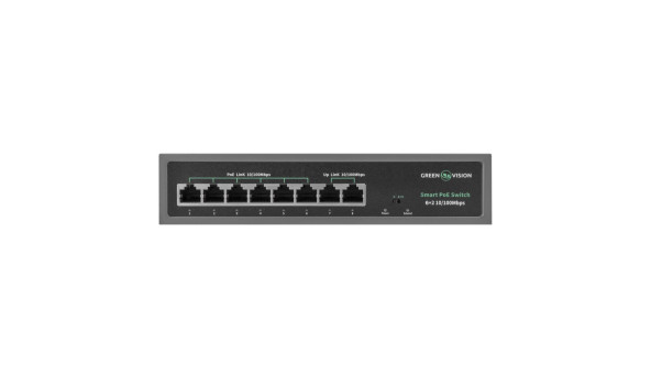 Комутатор мережевий GV-014-D-06+2P POE - 582056