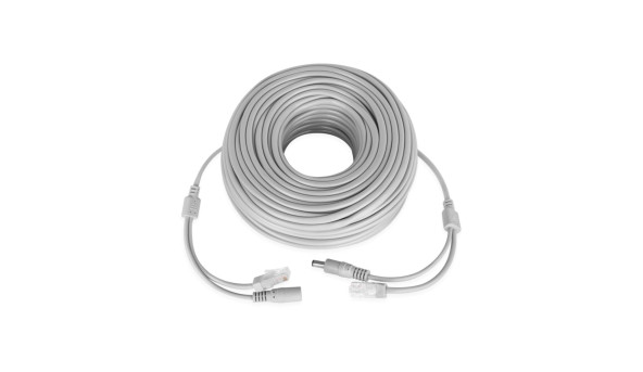 Патчкорд комбинированный по витой паре GreenVision GV-RJ-45+DC-30M